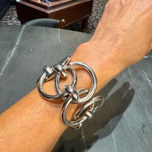 Vintage Monet Oversized Silver bracelet AMAZING and MoD